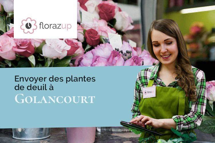 gerbes de fleurs pour des funérailles à Golancourt (Oise/60640)