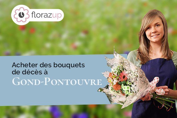 fleurs deuil pour un deuil à Gond-Pontouvre (Charente/16160)