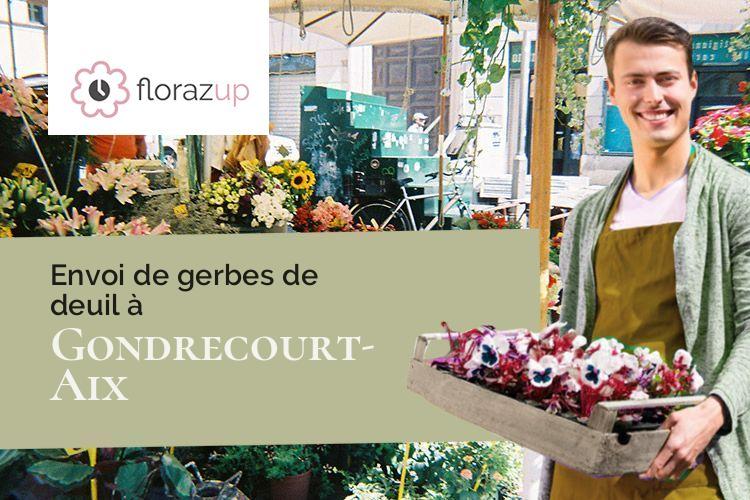 compositions de fleurs pour un deuil à Gondrecourt-Aix (Meurthe-et-Moselle/54800)