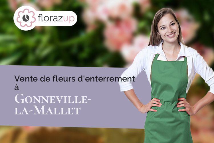 compositions florales pour un enterrement à Gonneville-la-Mallet (Seine-Maritime/76280)