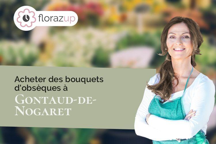 coeur de fleurs pour un deuil à Gontaud-de-Nogaret (Lot-et-Garonne/47400)