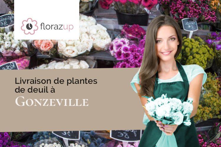 créations florales pour un deuil à Gonzeville (Seine-Maritime/76560)