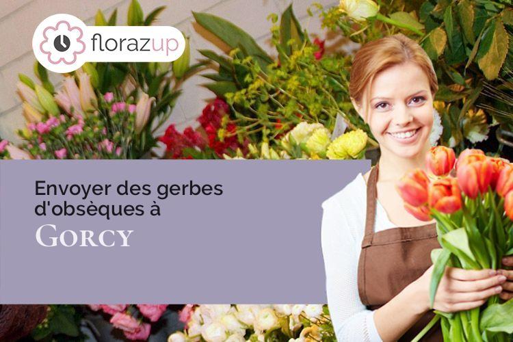 coeur de fleurs pour des funérailles à Gorcy (Meurthe-et-Moselle/54730)