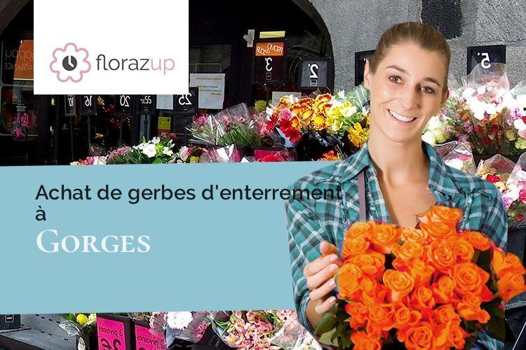 coeurs de fleurs pour des obsèques à Gorges (Manche/50190)