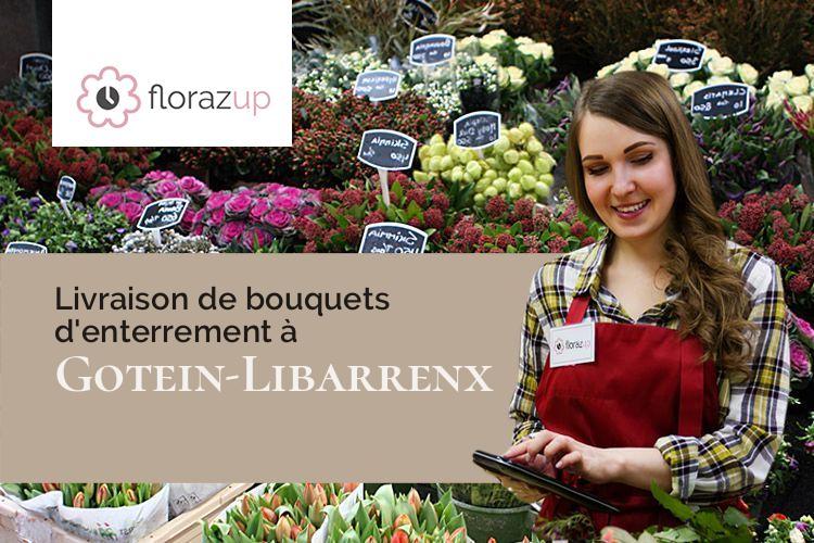 gerbes de fleurs pour des obsèques à Gotein-Libarrenx (Pyrénées-Atlantiques/64130)