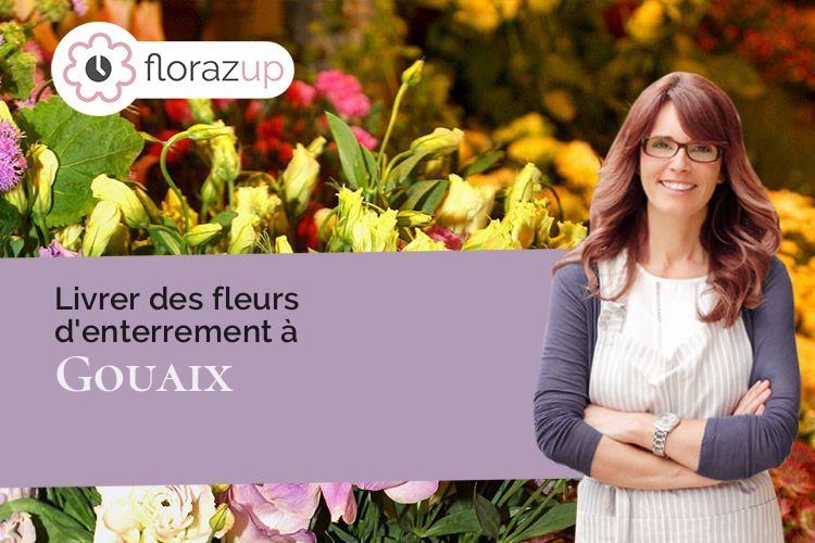 compositions de fleurs pour un deuil à Gouaix (Seine-et-Marne/77114)