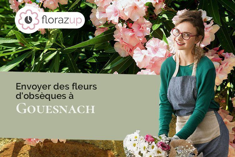 compositions florales pour un deuil à Gouesnach (Finistère/29950)