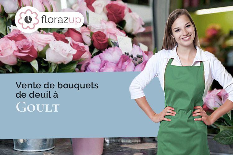 compositions de fleurs pour un deuil à Goult (Vaucluse/84220)
