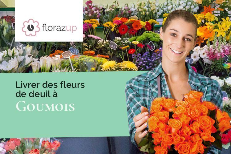 coeurs de fleurs pour un deuil à Goumois (Doubs/25470)