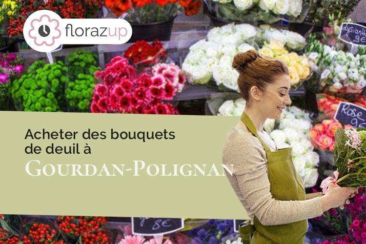 compositions florales pour des obsèques à Gourdan-Polignan (Haute-Garonne/31210)