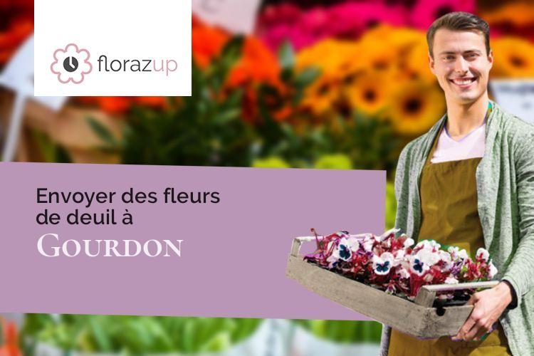créations de fleurs pour un deuil à Gourdon (Alpes-Maritimes/06620)