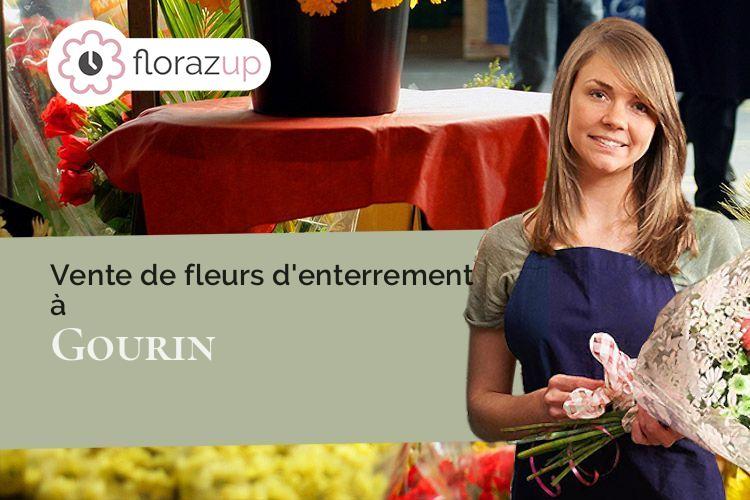 créations de fleurs pour des obsèques à Gourin (Morbihan/56110)