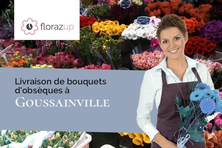 fleurs deuil pour des funérailles à Goussainville (Eure-et-Loir/28410)