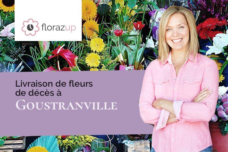 créations de fleurs pour un deuil à Goustranville (Calvados/14430)