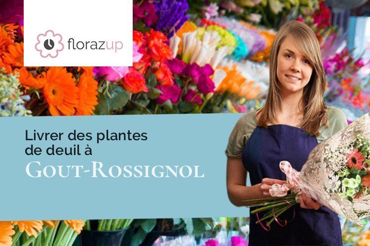 fleurs deuil pour un deuil à Gout-Rossignol (Dordogne/24320)