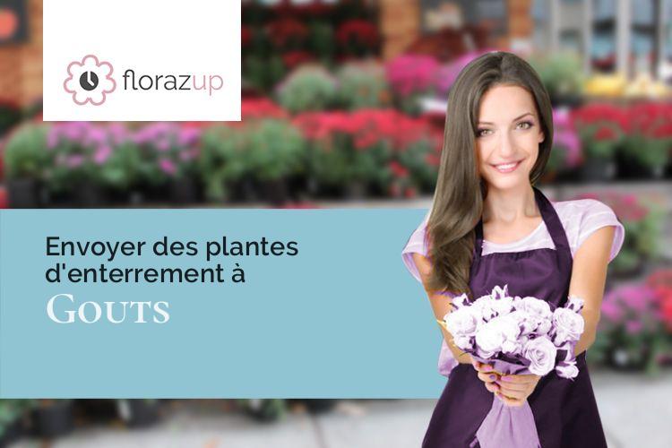 coupes de fleurs pour un enterrement à Gouts (Landes/40400)