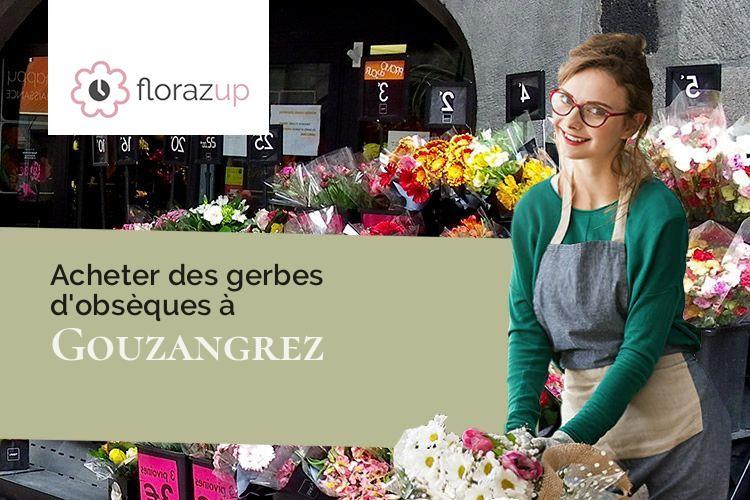 bouquets de fleurs pour des funérailles à Gouzangrez (Val-d'Oise/95450)