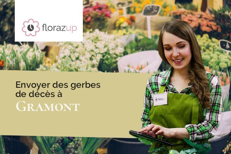 coeurs de fleurs pour des obsèques à Gramont (Tarn-et-Garonne/82120)