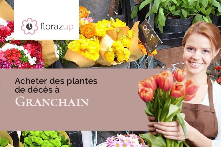 compositions florales pour des funérailles à Granchain (Eure/27410)