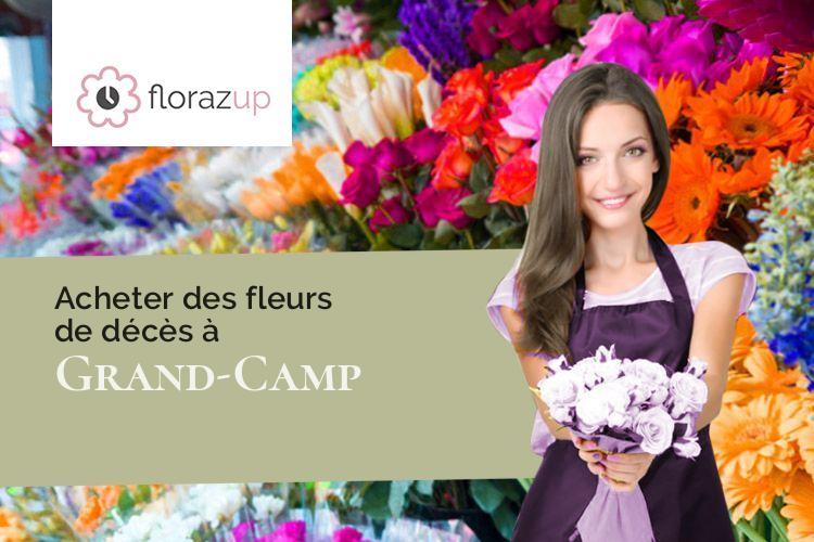 croix de fleurs pour un enterrement à Grand-Camp (Eure/27270)