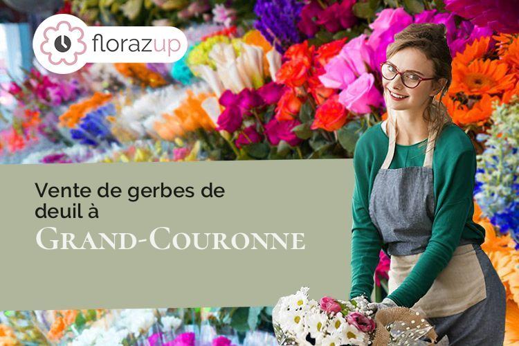 créations florales pour un enterrement à Grand-Couronne (Seine-Maritime/76530)