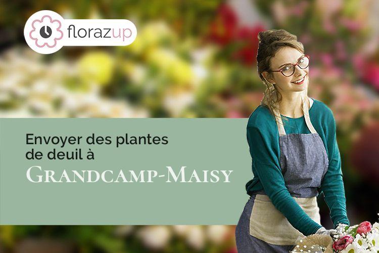 bouquets de fleurs pour des funérailles à Grandcamp-Maisy (Calvados/14450)