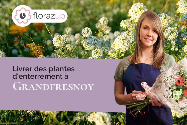 compositions de fleurs pour un enterrement à Grandfresnoy (Oise/60680)