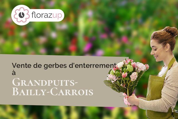 couronnes florales pour un enterrement à Grandpuits-Bailly-Carrois (Seine-et-Marne/77720)