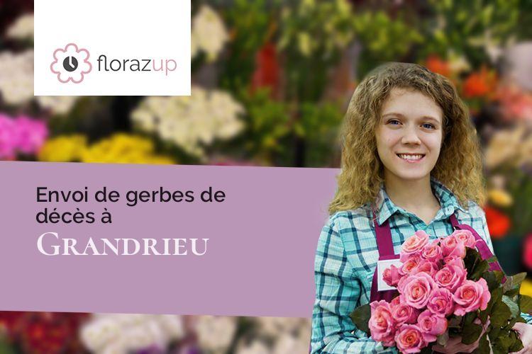 créations de fleurs pour des funérailles à Grandrieu (Lozère/48600)