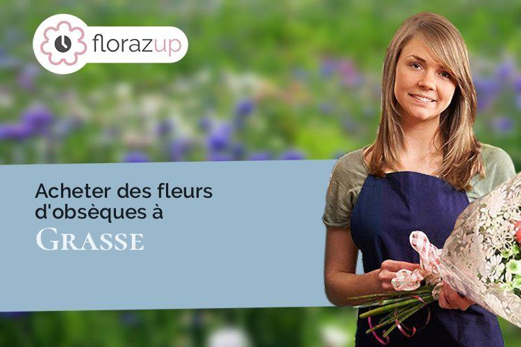 compositions de fleurs pour des funérailles à Grasse (Alpes-Maritimes/06130)