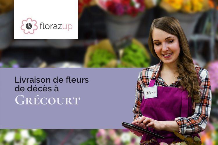 compositions florales pour des obsèques à Grécourt (Somme/80400)