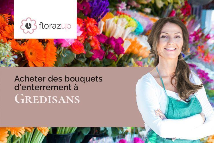 couronnes de fleurs pour un enterrement à Gredisans (Jura/39290)