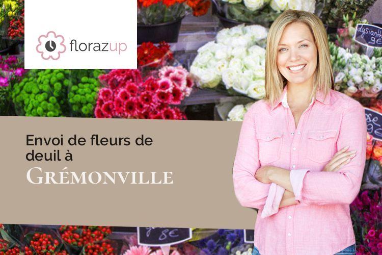 couronnes florales pour des funérailles à Grémonville (Seine-Maritime/76970)