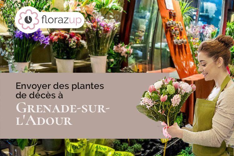 créations de fleurs pour un décès à Grenade-sur-l'Adour (Landes/40270)