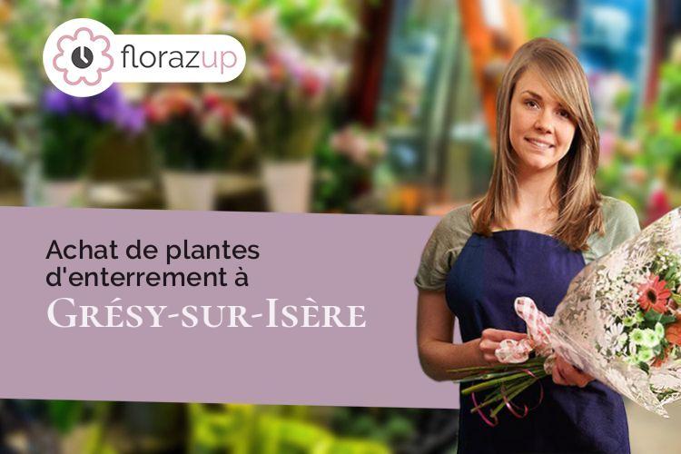 coeur de fleurs pour un enterrement à Grésy-sur-Isère (Savoie/73460)