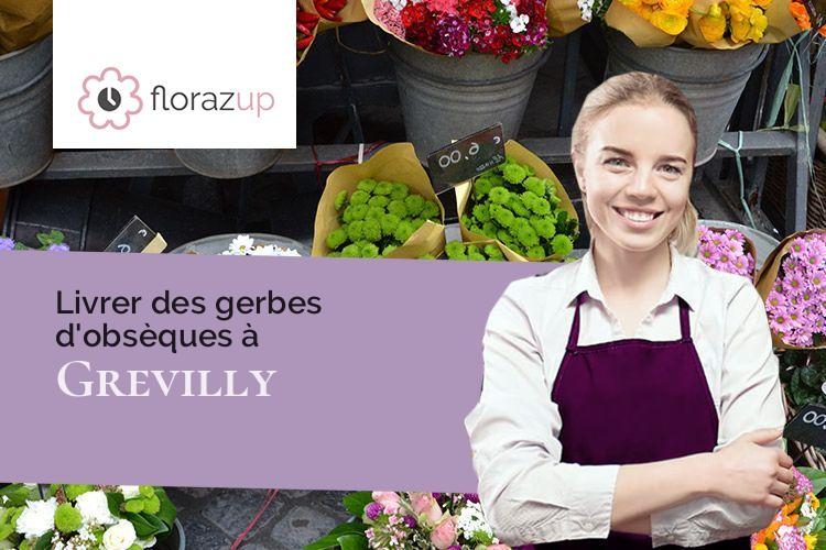 compositions de fleurs pour un décès à Grevilly (Saône-et-Loire/71700)