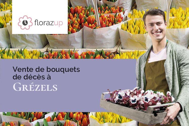 fleurs deuil pour un enterrement à Grézels (Lot/46700)