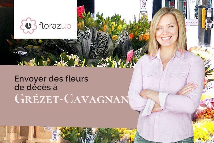 compositions de fleurs pour un deuil à Grézet-Cavagnan (Lot-et-Garonne/47250)