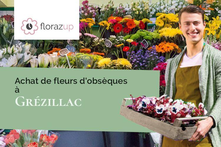 gerbes de fleurs pour un enterrement à Grézillac (Gironde/33420)