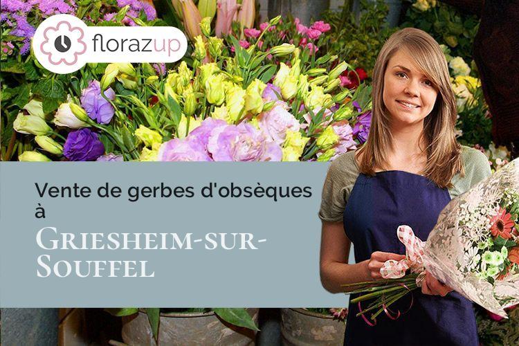 créations de fleurs pour un enterrement à Griesheim-sur-Souffel (Bas-Rhin/67370)
