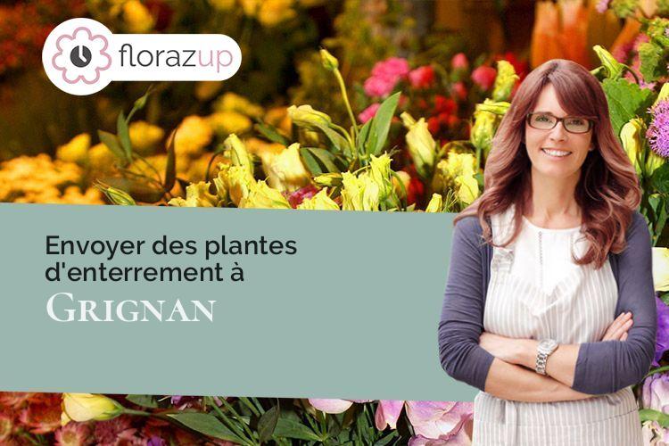 compositions florales pour une crémation à Grignan (Drôme/26230)