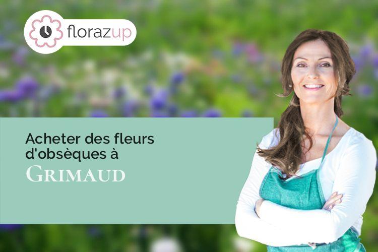 gerbes de fleurs pour des obsèques à Grimaud (Var/83310)