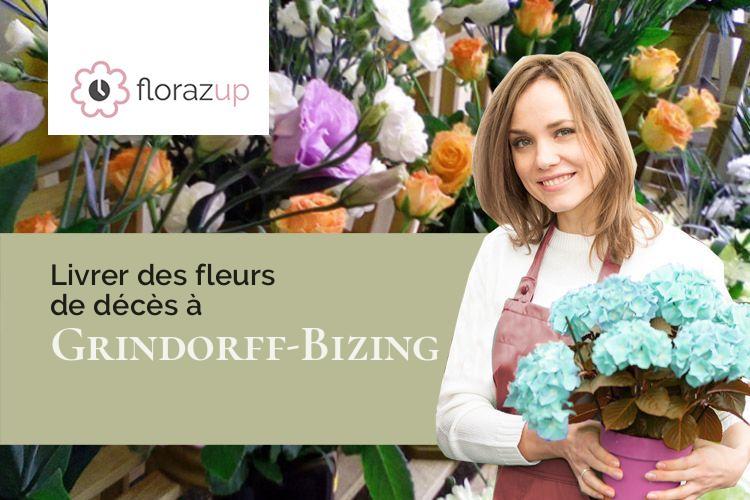 créations florales pour des funérailles à Grindorff-Bizing (Moselle/57480)