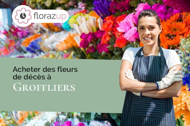 coupes de fleurs pour des funérailles à Groffliers (Pas-de-Calais/62600)