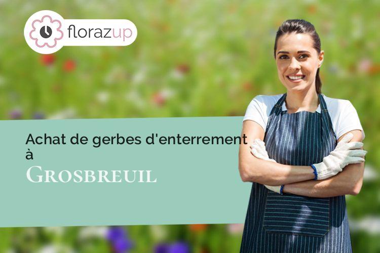 bouquets de fleurs pour des funérailles à Grosbreuil (Vendée/85440)