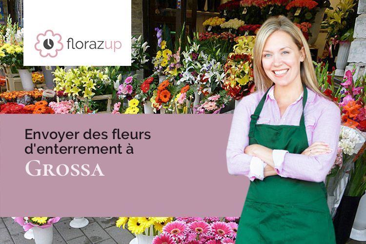 bouquets de fleurs pour un décès à Grossa (Corse/20100)
