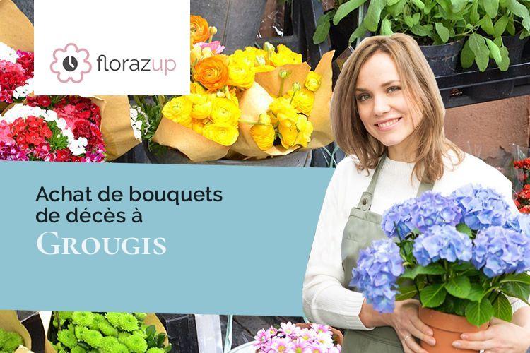 gerbes de fleurs pour un enterrement à Grougis (Aisne/02110)
