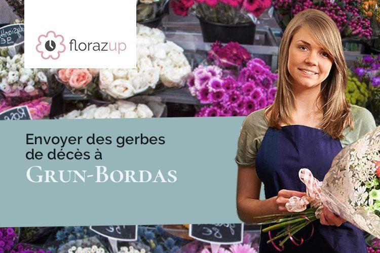 créations de fleurs pour des obsèques à Grun-Bordas (Dordogne/24380)
