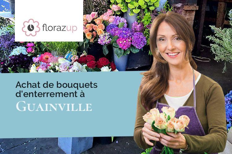 couronnes florales pour un enterrement à Guainville (Eure-et-Loir/28260)