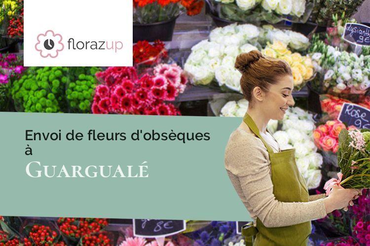 compositions de fleurs pour un deuil à Guargualé (Corse/20128)